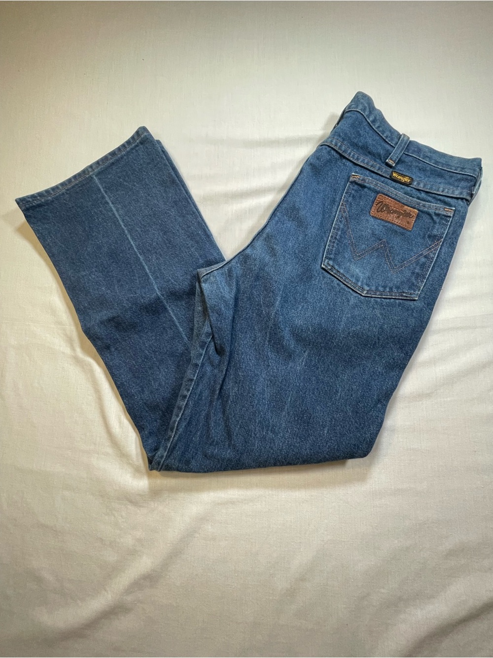 Vintage Wrangler 935NAV Boot Cut Slim Fit Jeans Mens 34x30* USA Western Cowboy